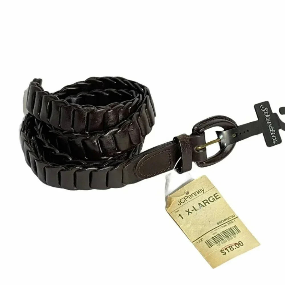 St John’s Bay XL brown‎ leather NWT